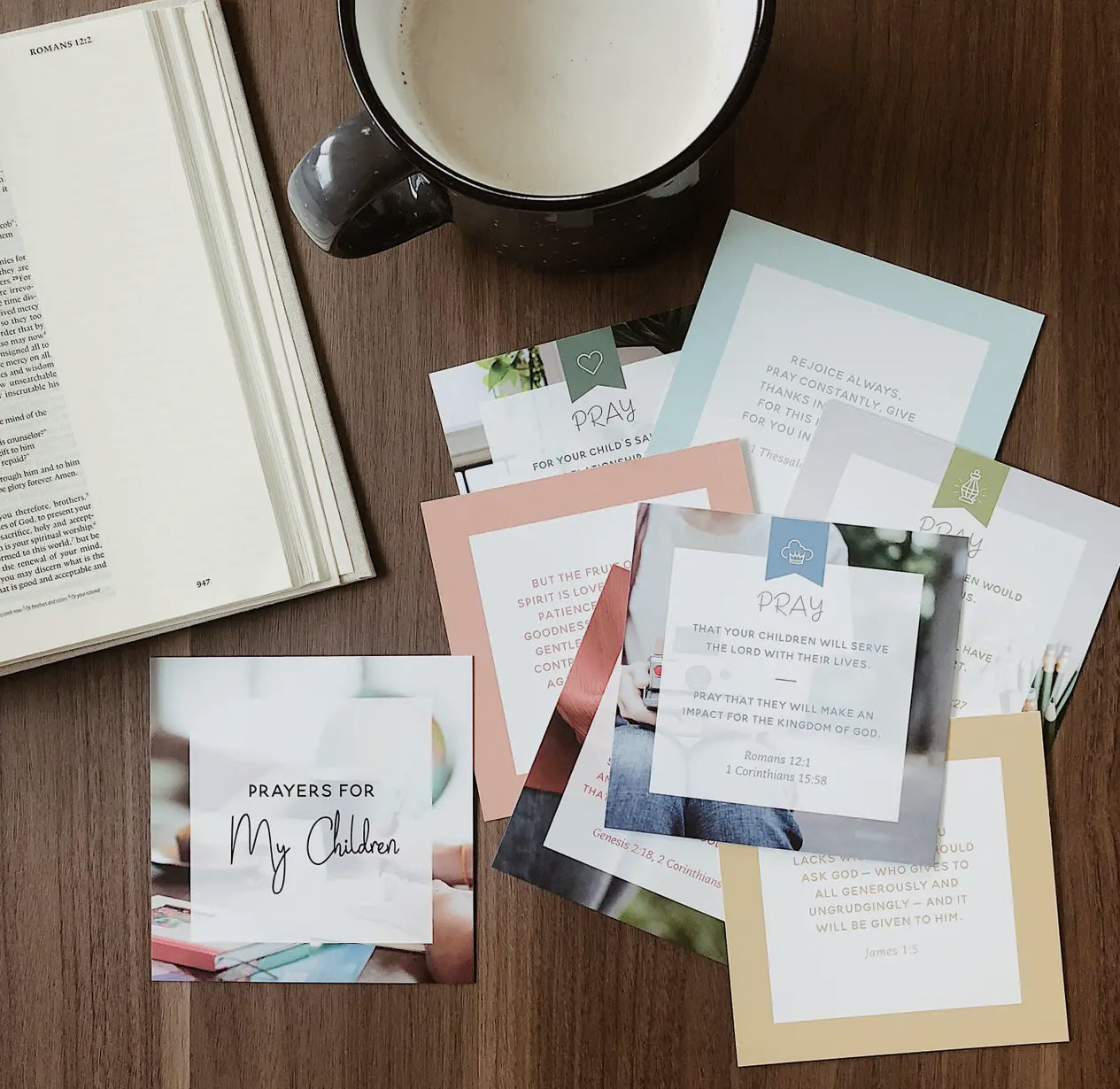 bible verse card set // prayers for my children