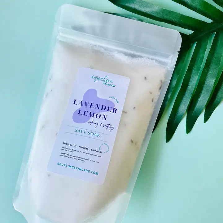 bath salt soak // lavender lemon