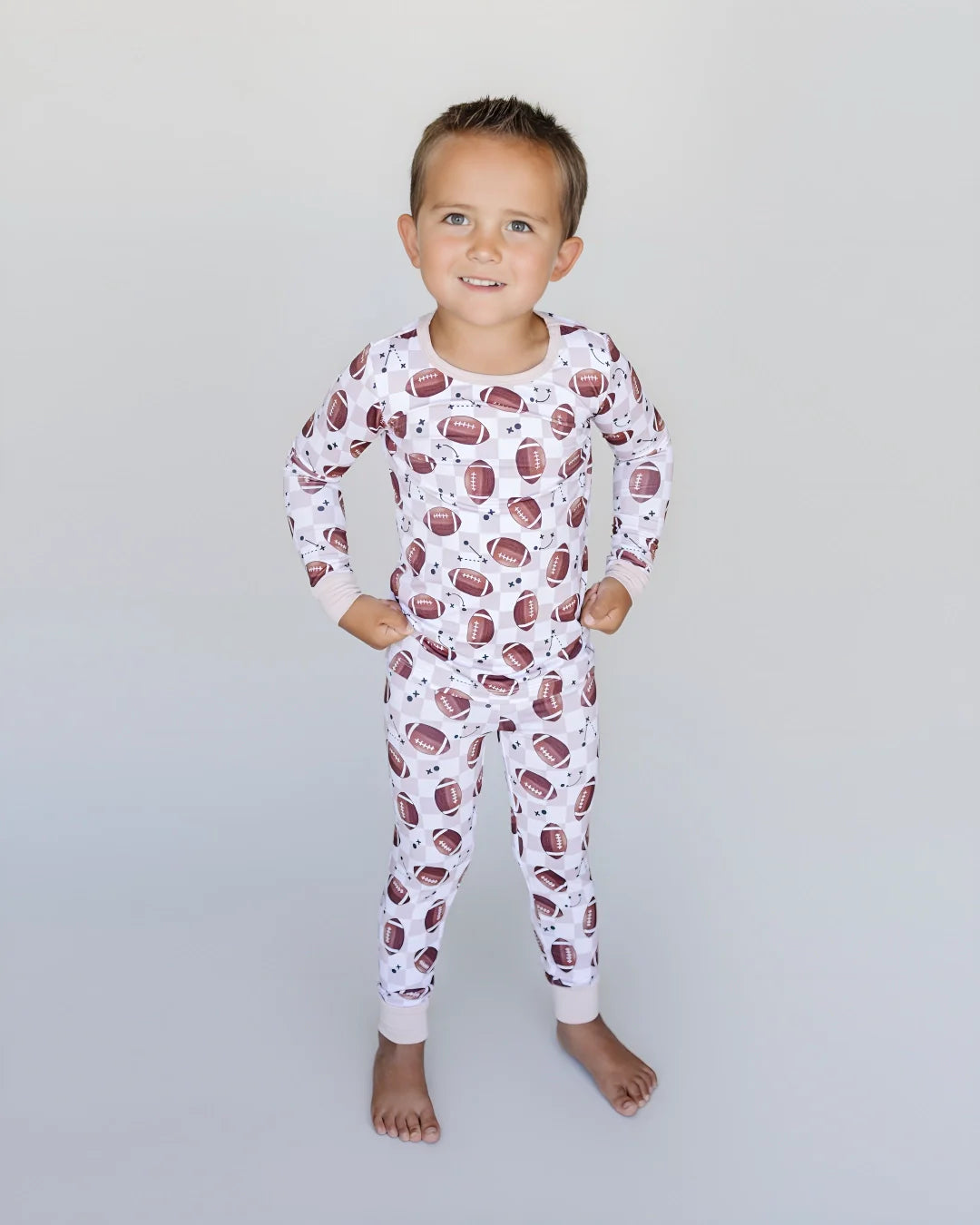 game day bamboo pajamas // LONG-SLEEVE TWO-PIECE SET (*available in extended sizing*)