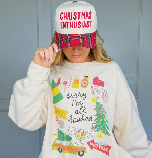 sorry i’m all booked christmas sweatshirt PREORDER // open until 10.10 // ships in nov