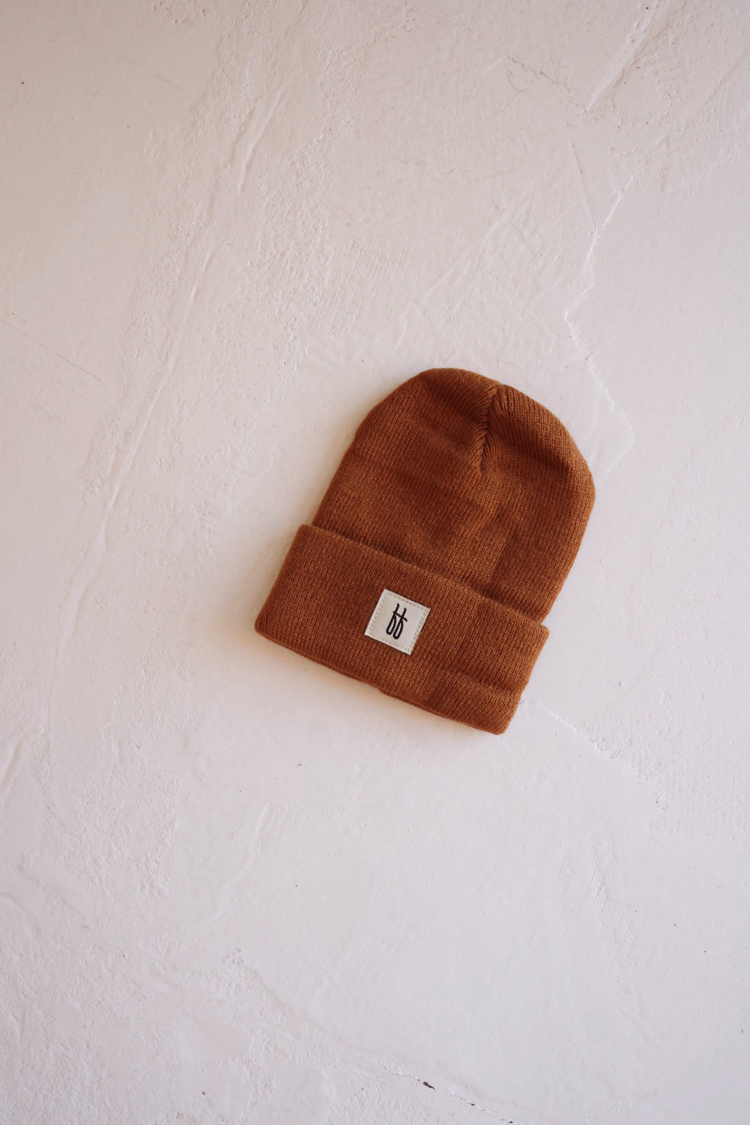 baby/children's knit beanie // rust