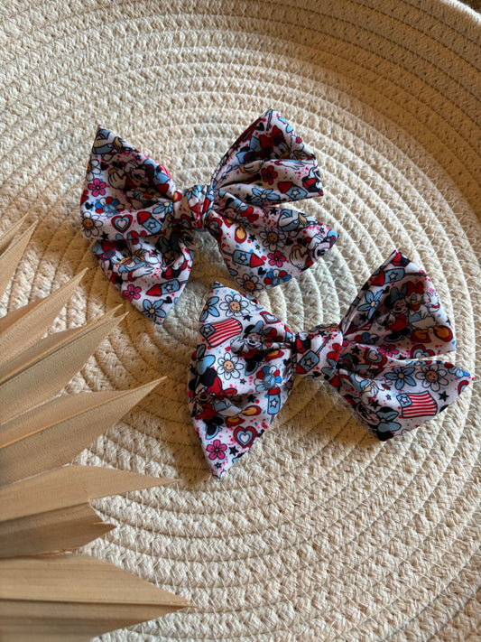 girly magical mouse firecracker floral bow