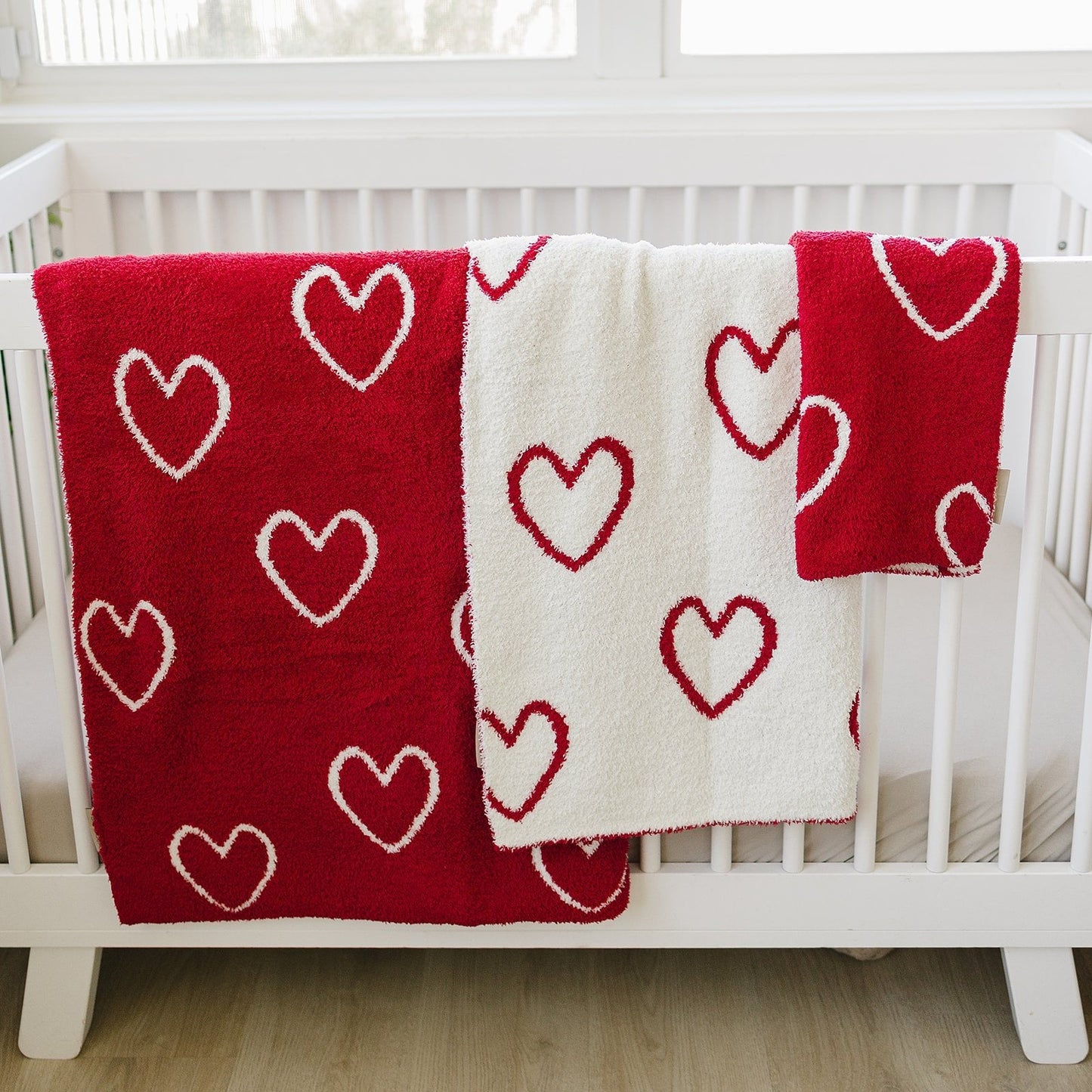 hearts plush blanket