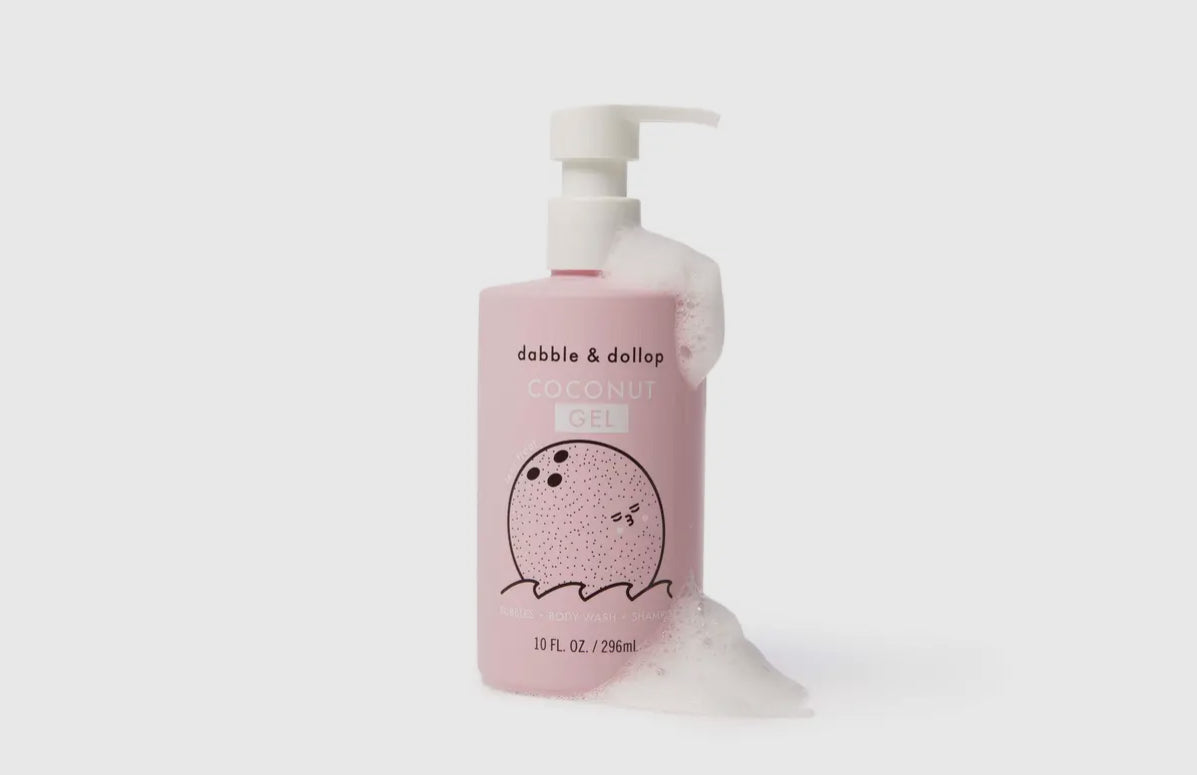 dabble & dollop coconut gel // all-natural shampoo, body wash, + bubbles