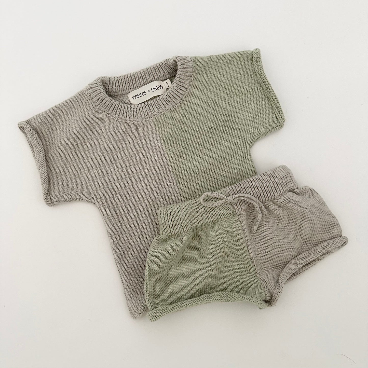 colorblock knit set