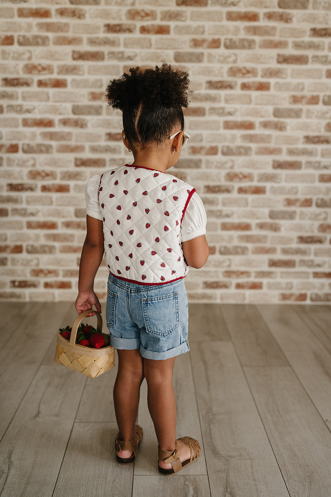 denim cuff shorts