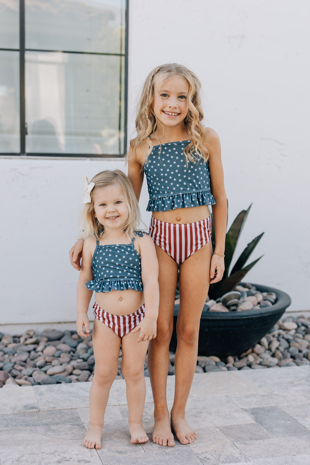 bikini set // stars +stripes (sizing baby through kids 9/10y) *comes in dad match*