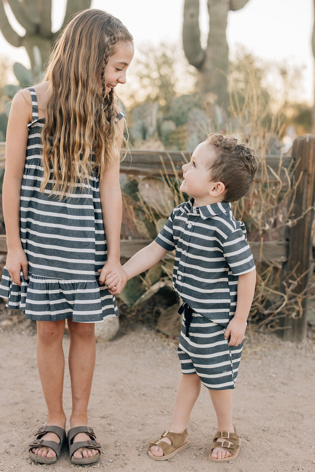 linen cotton shorts // stripe (sizing up to 11/12y)