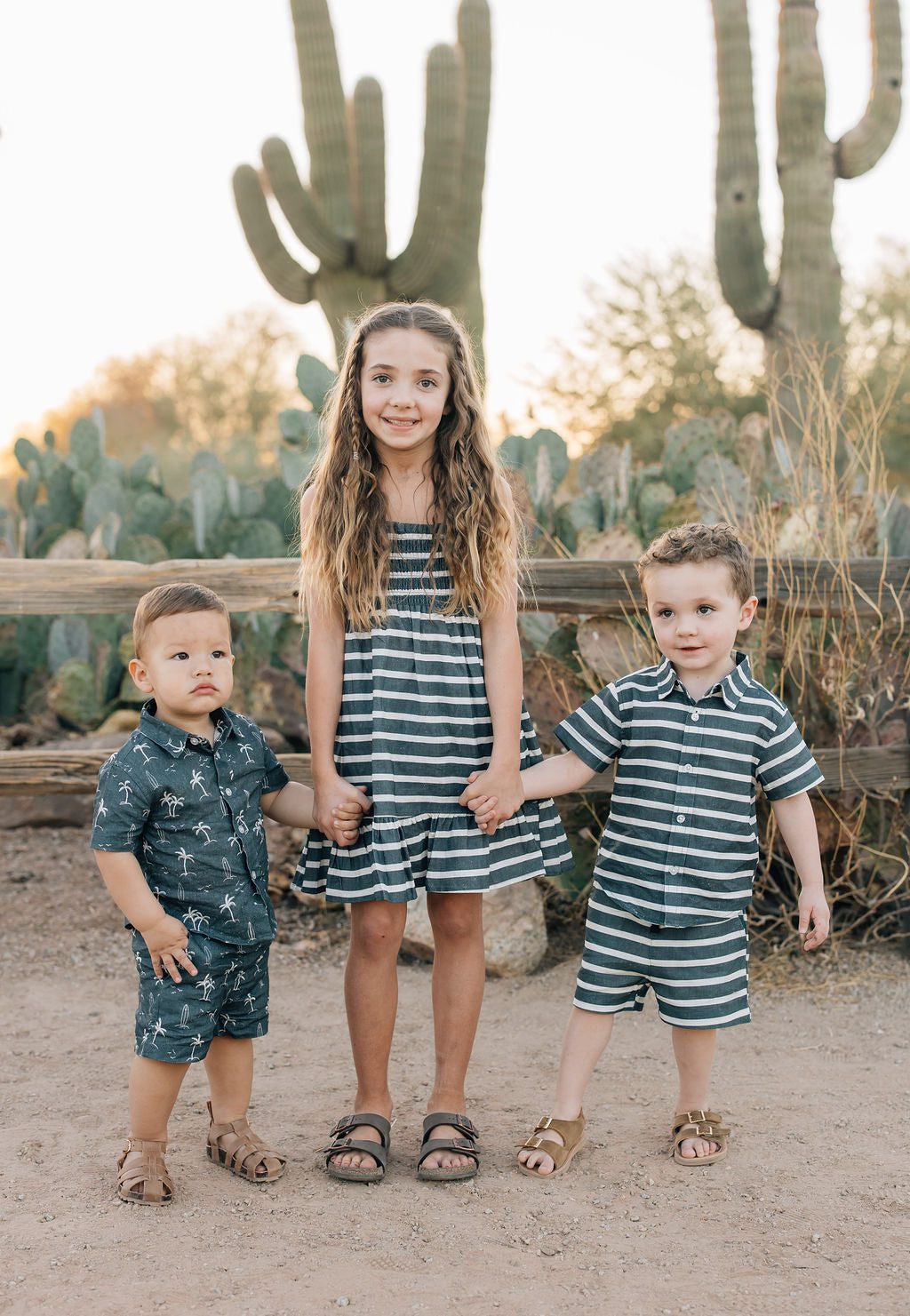 linen cotton shorts // stripe (sizing up to 11/12y)