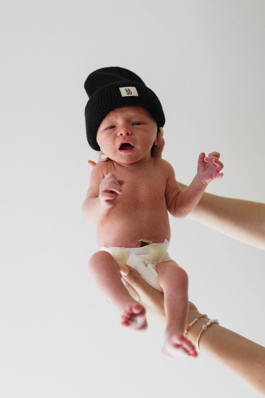 baby/children's beanie // black