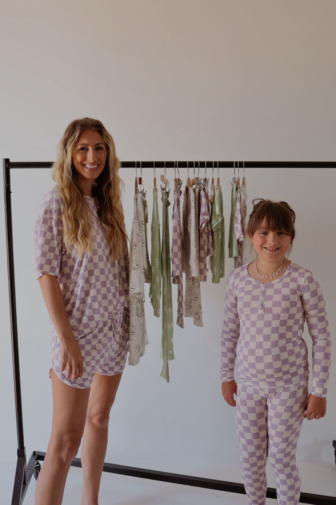 women’s bamboo shorts set // grape soda (mama + me)