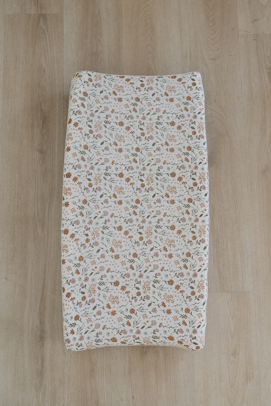 muslin changing pad cover // girly floral