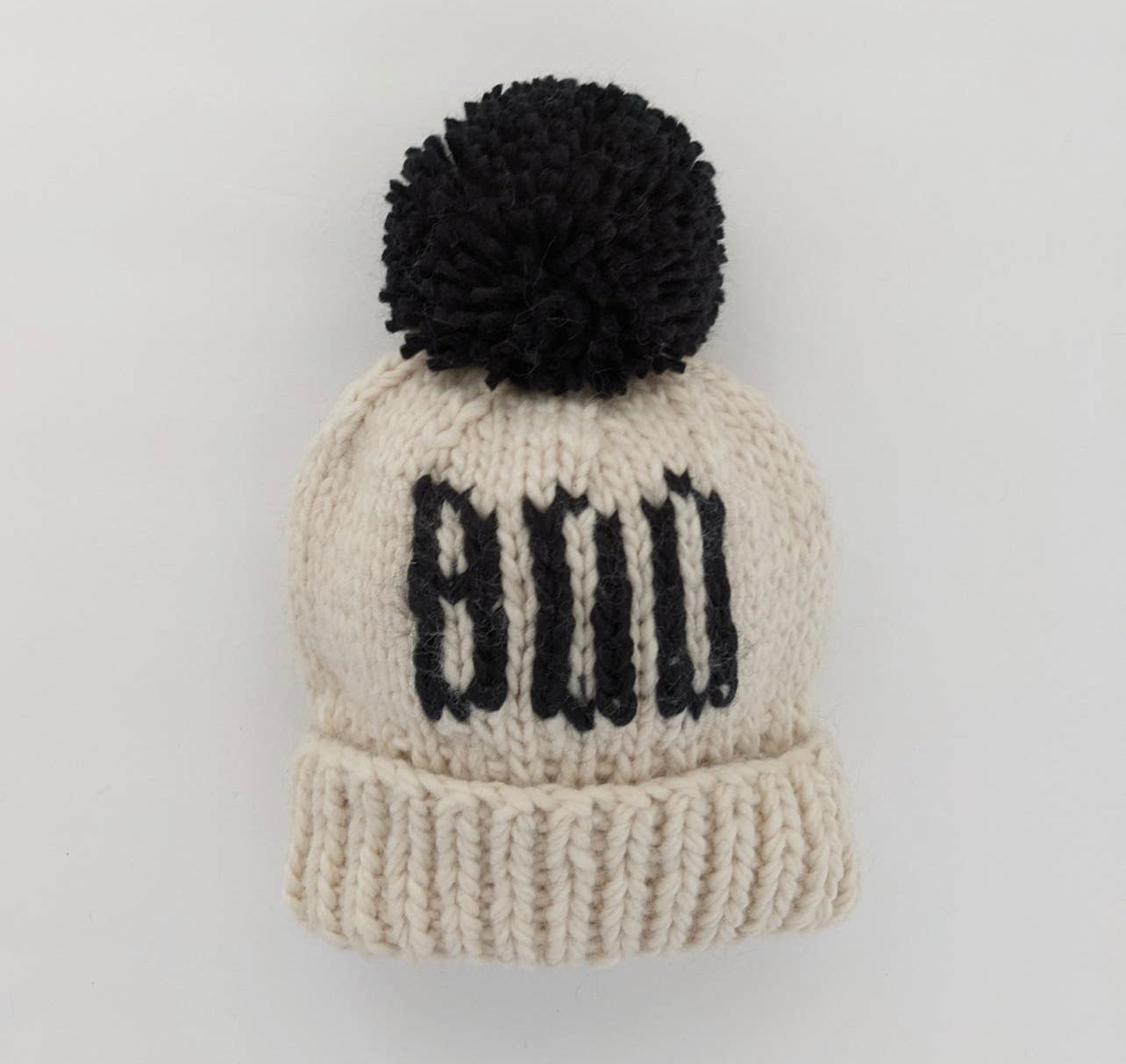 boo knitted beanie