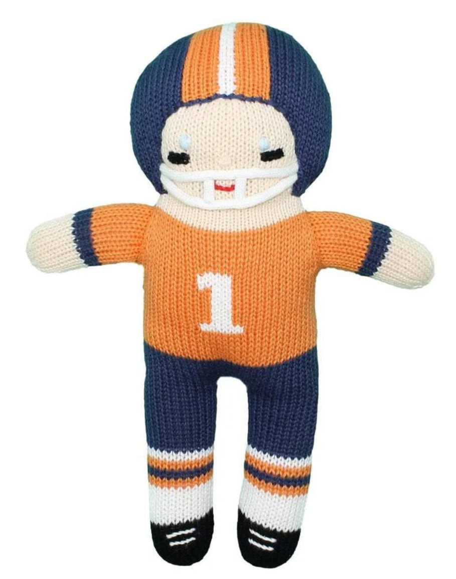 FOOTBALL PLAYER dolls/rattles