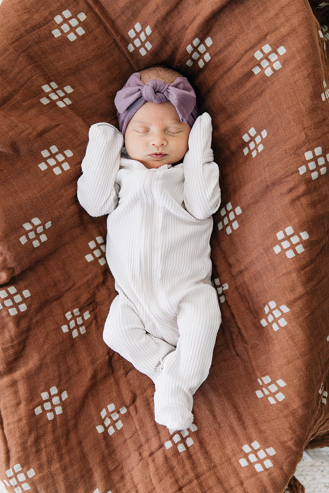 muslin swaddle blanket // boho chestnut