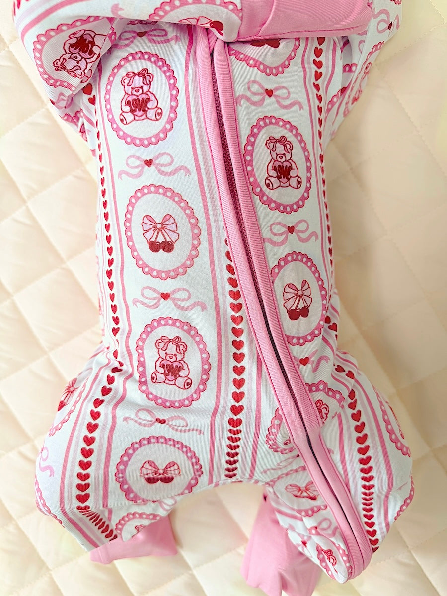 cherry bear bamboo pajamas // ZIPPY