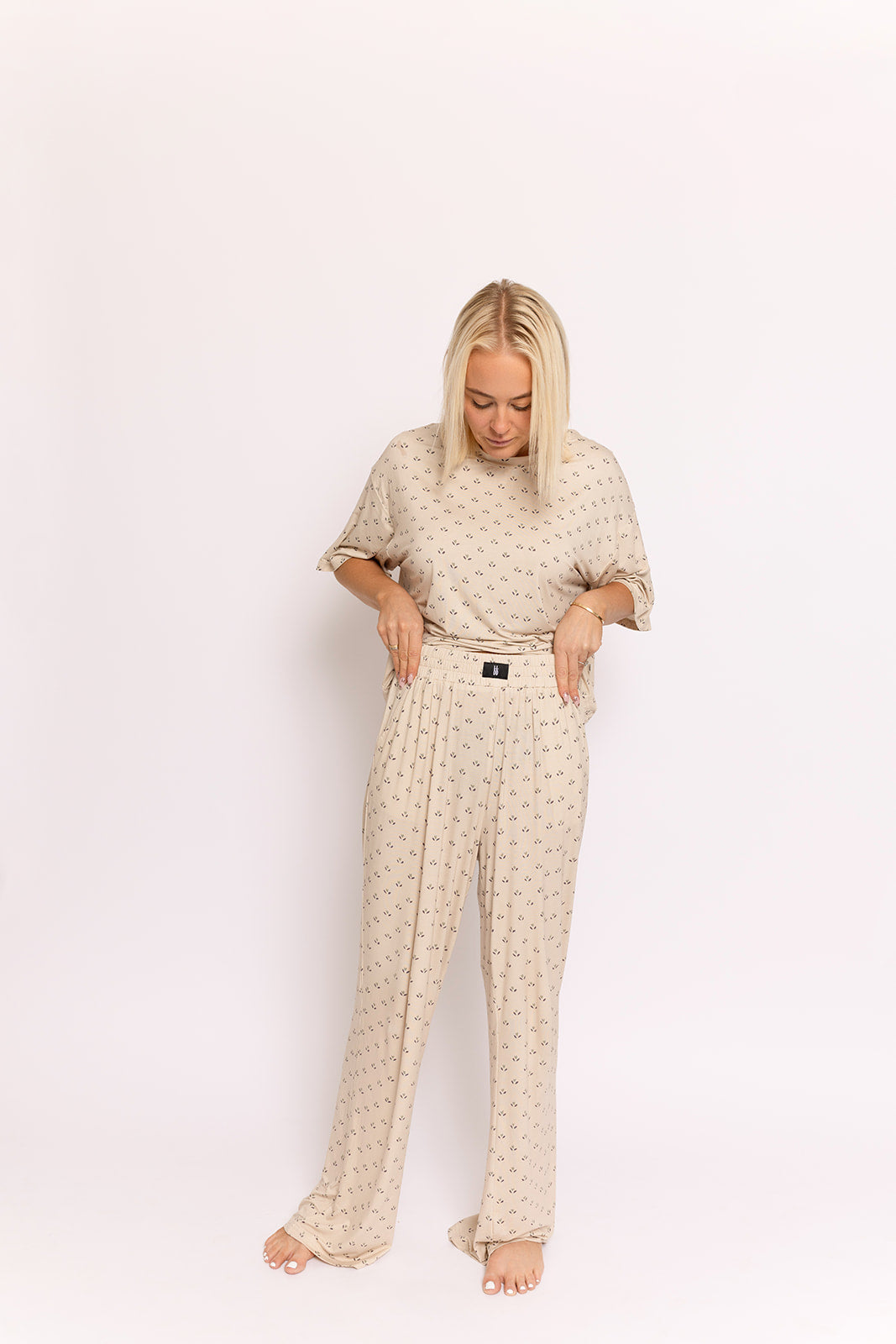 women's boxy tee lounge set // flora