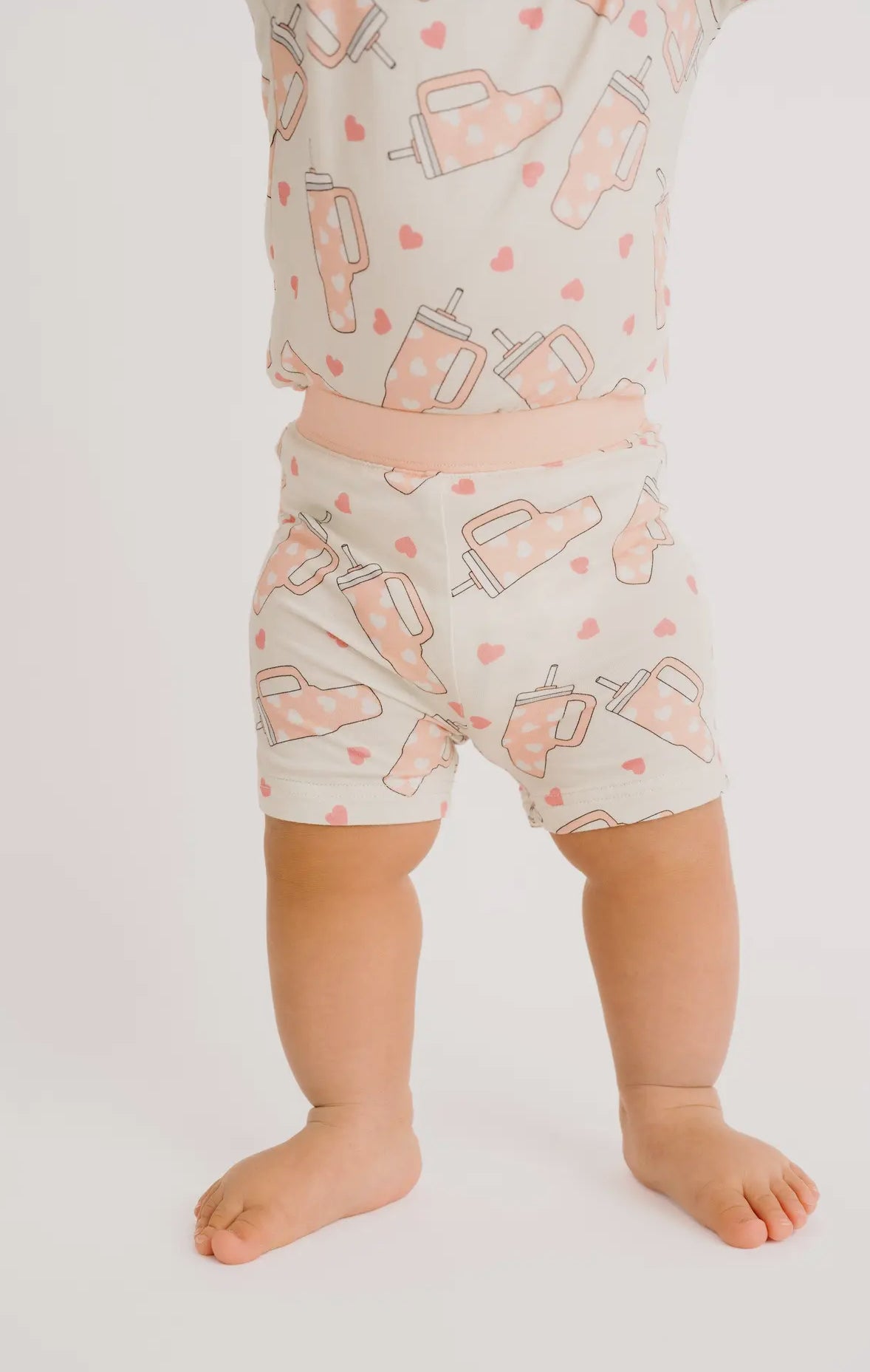 pink tumbler bamboo pajamas // ZIPPY or SHORT SLEEVE TWO-PIECE