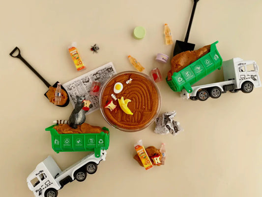 garbage (root beer) kid-dough play kit