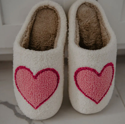 pink + red heart slippers PREORDER // OPEN UNTIL 1/2 // ships mid-january