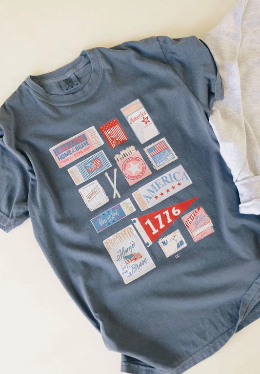americana match box tee