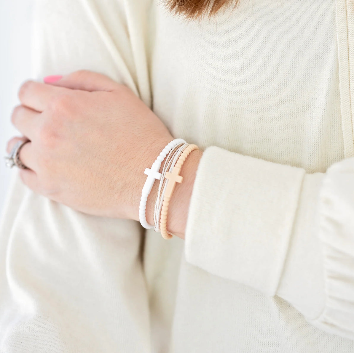 set of 5 jesus bracelets *KIDS SIZE* // serene