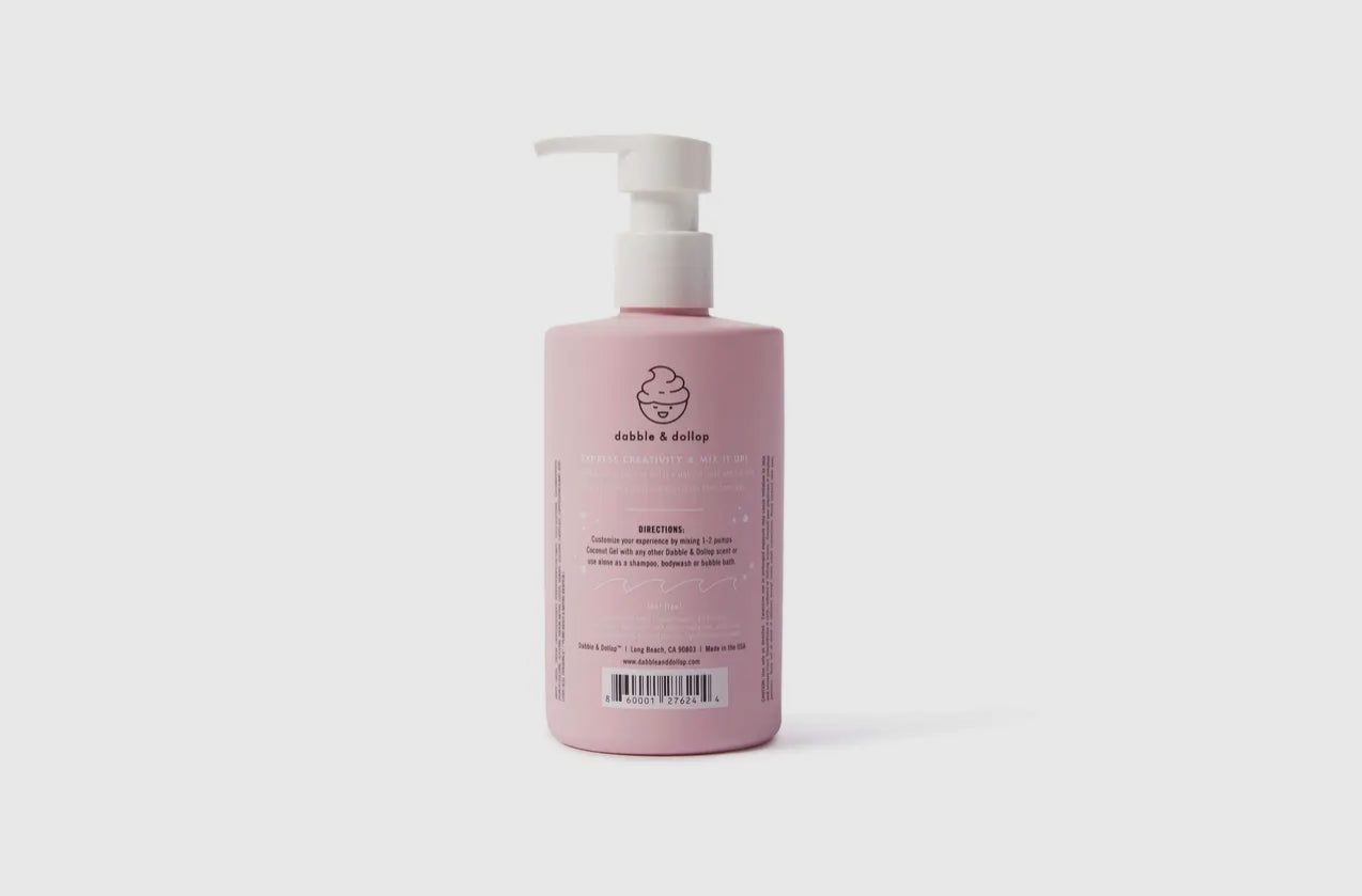 dabble & dollop coconut gel // all-natural shampoo, body wash, + bubbles
