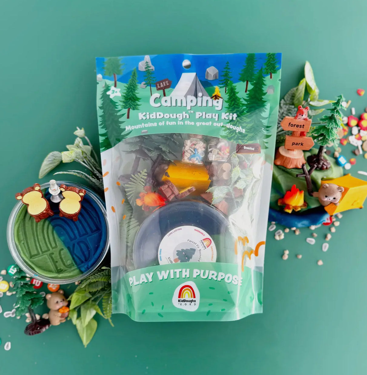 camping kid-dough play kit