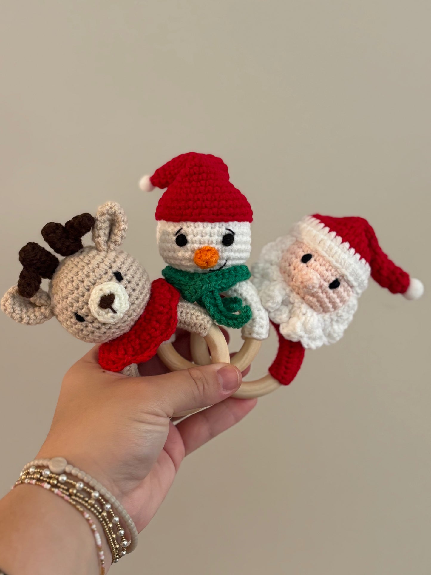 crochet rattles // christmas edition