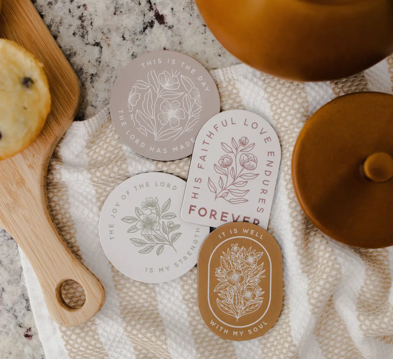 floral encouragement magnets