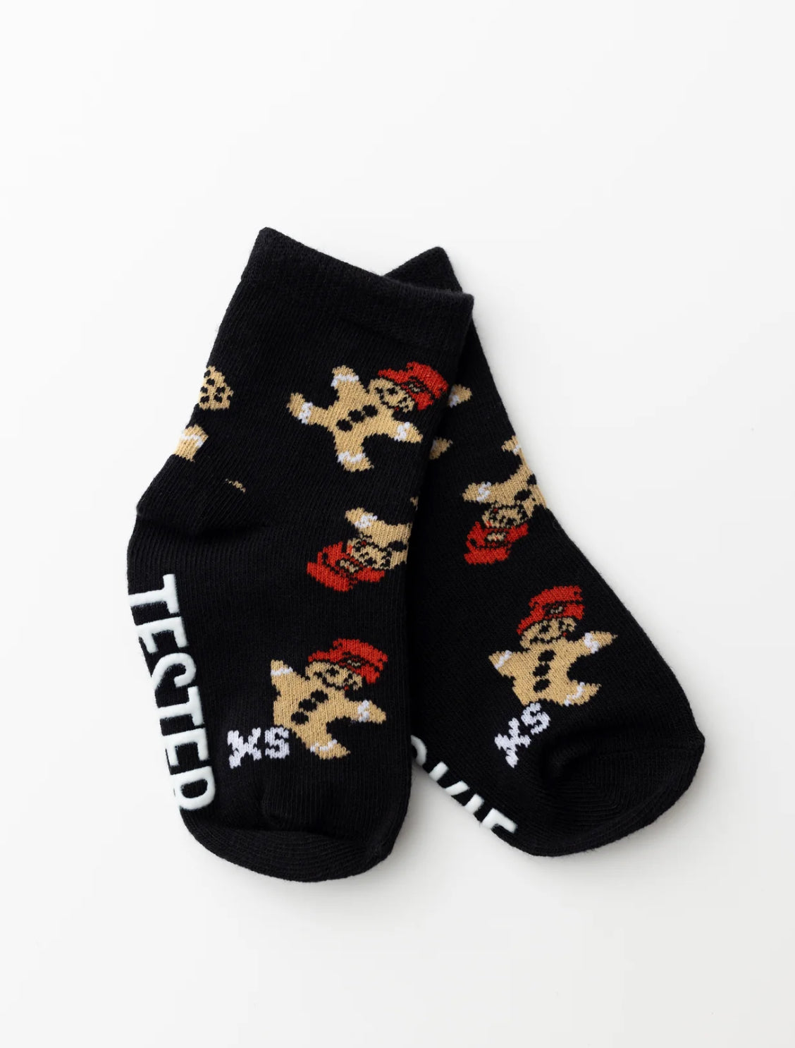 gingerbread cookie tester socks