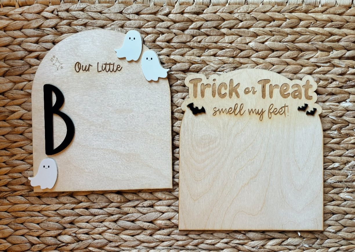 halloween footprint crafts!