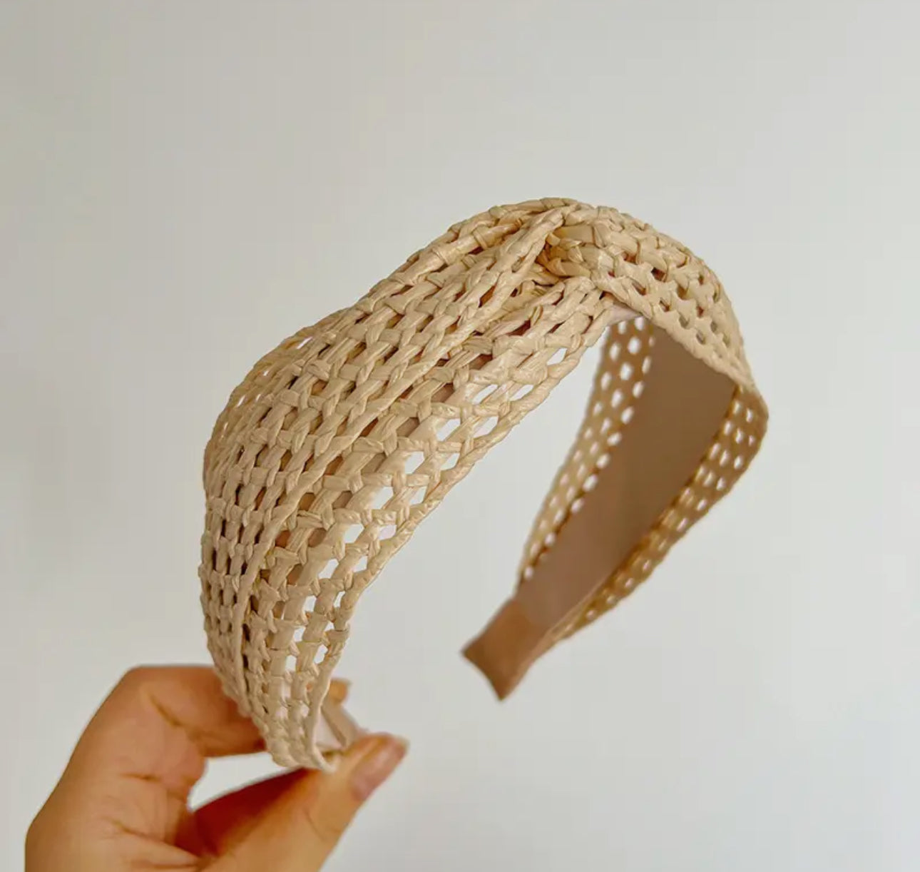 neutral woven headband