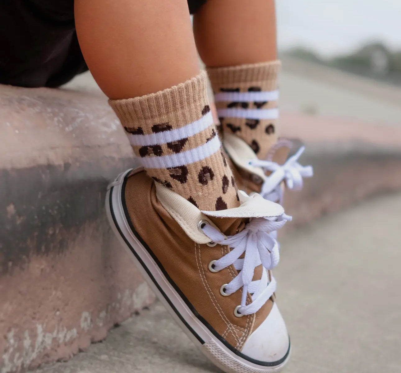 wild child cheetah socks // ADULT, TODDLER, AND BABY!