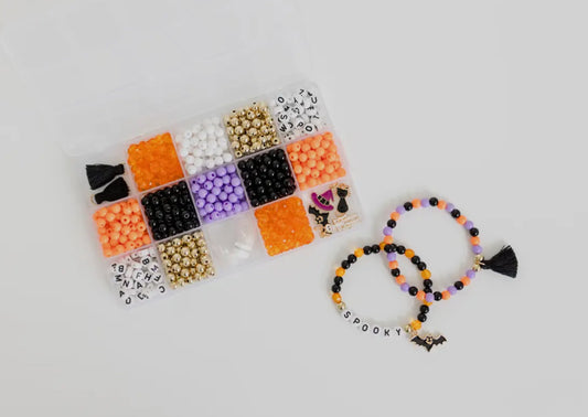 DIY craft kit // stretchy halloween bracelet