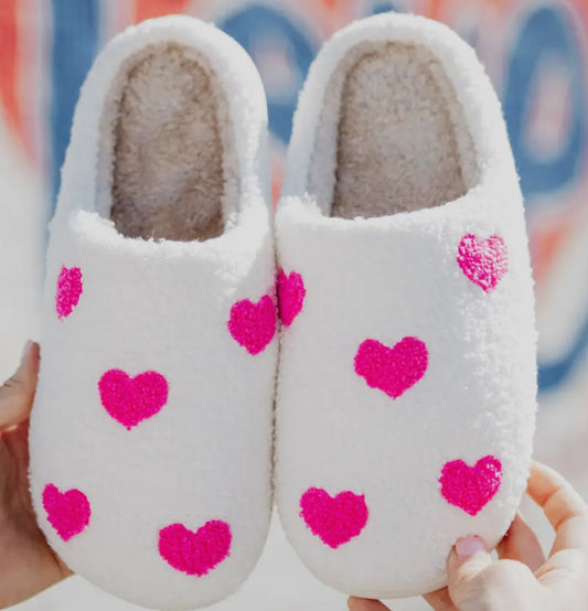 pink mini hearts slippers PREORDER // OPEN UNTIL 1/2 // ships mid-january