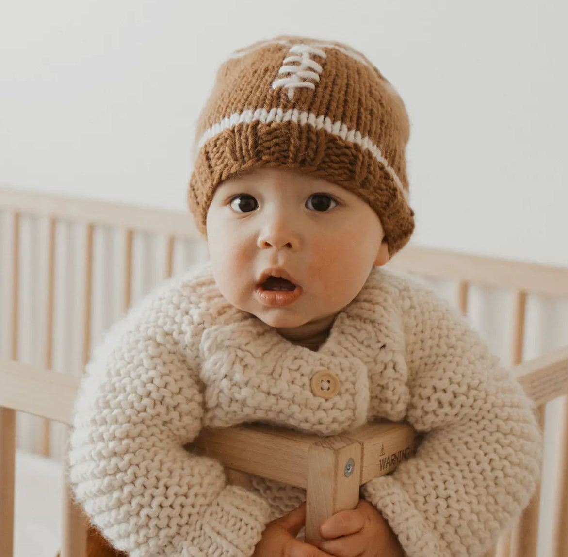 football knitted beanie