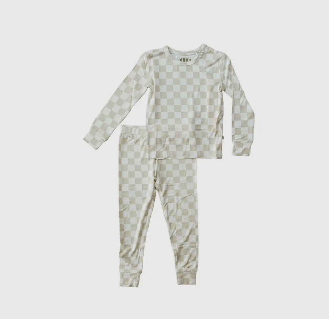 gender neutral checkered bamboo pajamas // FOOTIE or TWO-PIECE