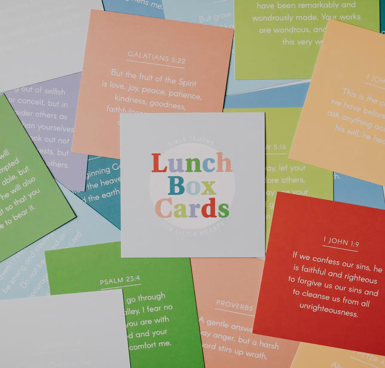 bible verse card set // lunch box cards