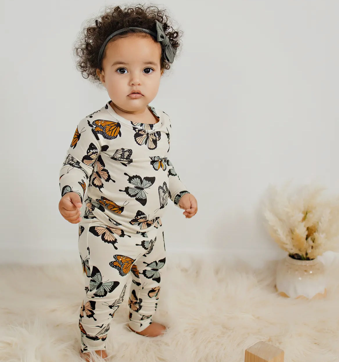 butterfly bamboo pajamas // ZIPPY or LONG SLEEVE TWO-PIECE