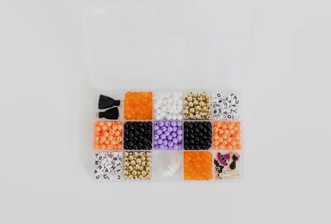 DIY craft kit // stretchy halloween bracelet