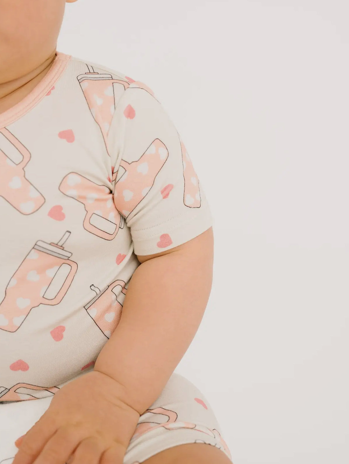 pink tumbler bamboo pajamas // ZIPPY or SHORT SLEEVE TWO-PIECE