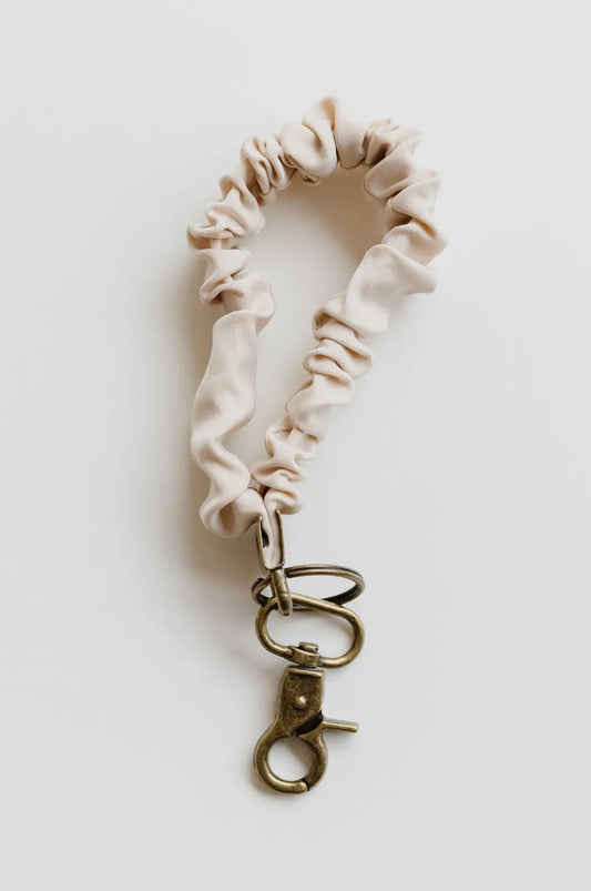 wristlet keychain // oat milk