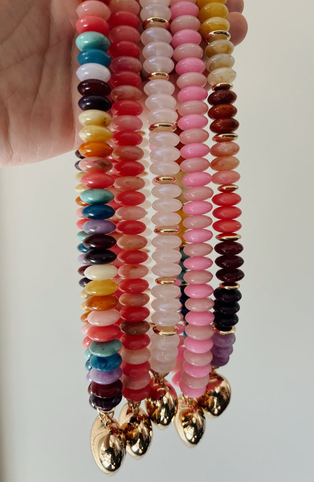 gemstone heart necklaces