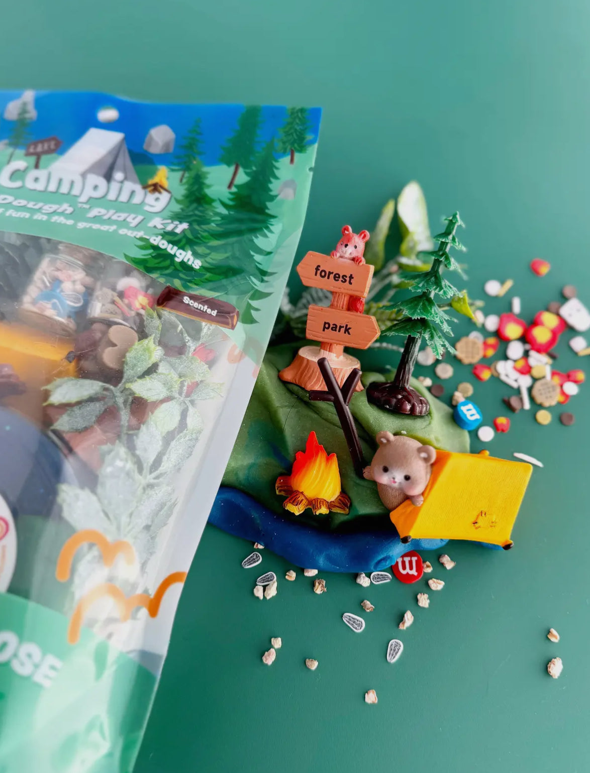 camping kid-dough play kit