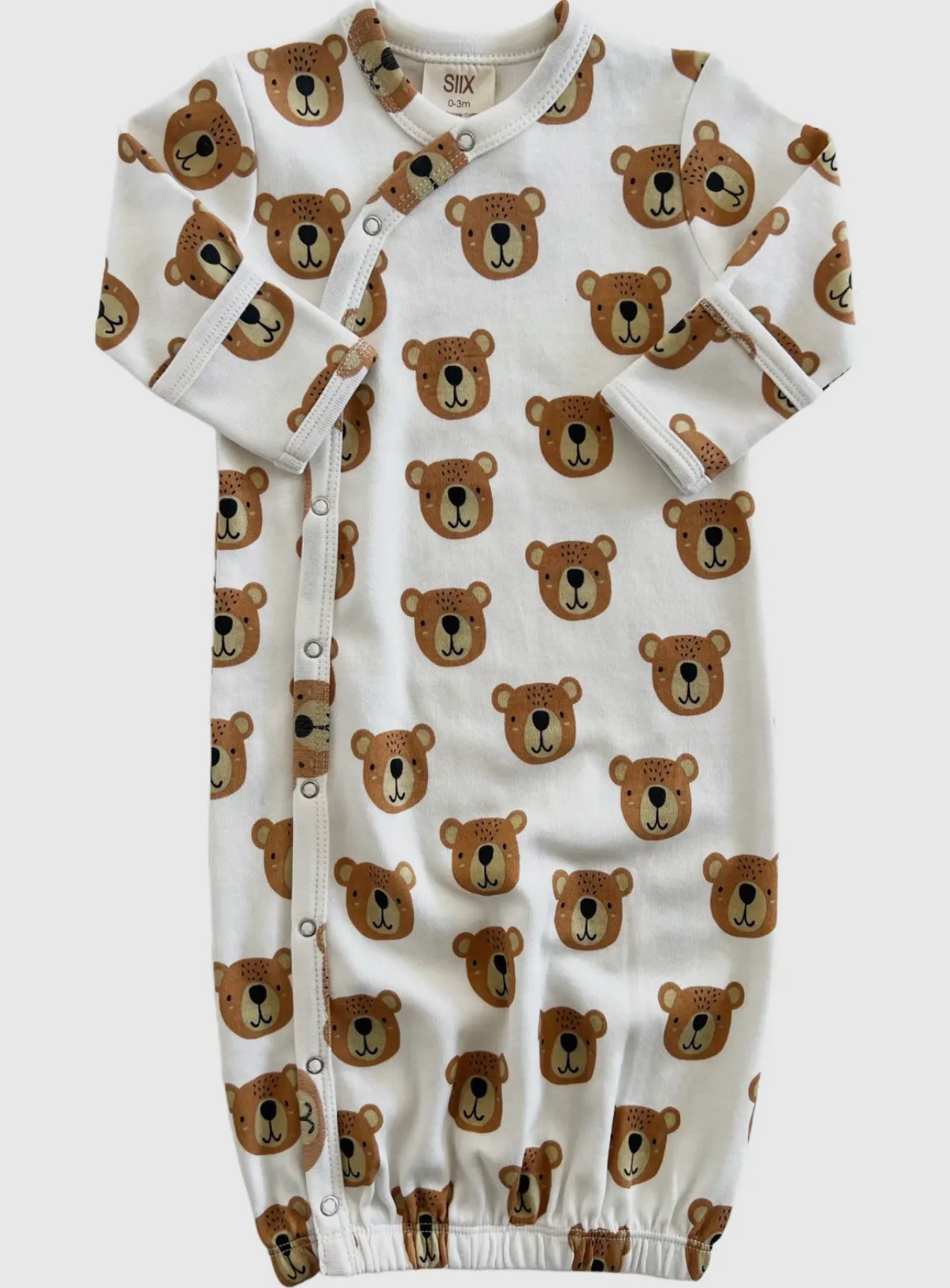 baby bear organic gown