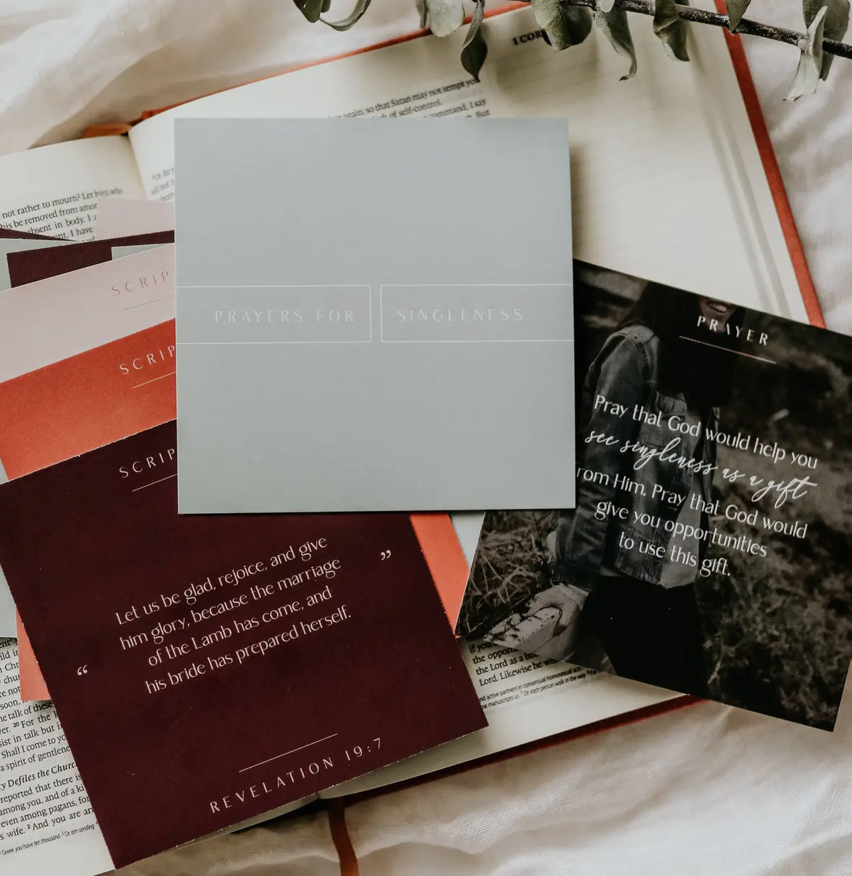 bible verse card set // prayers for singleness