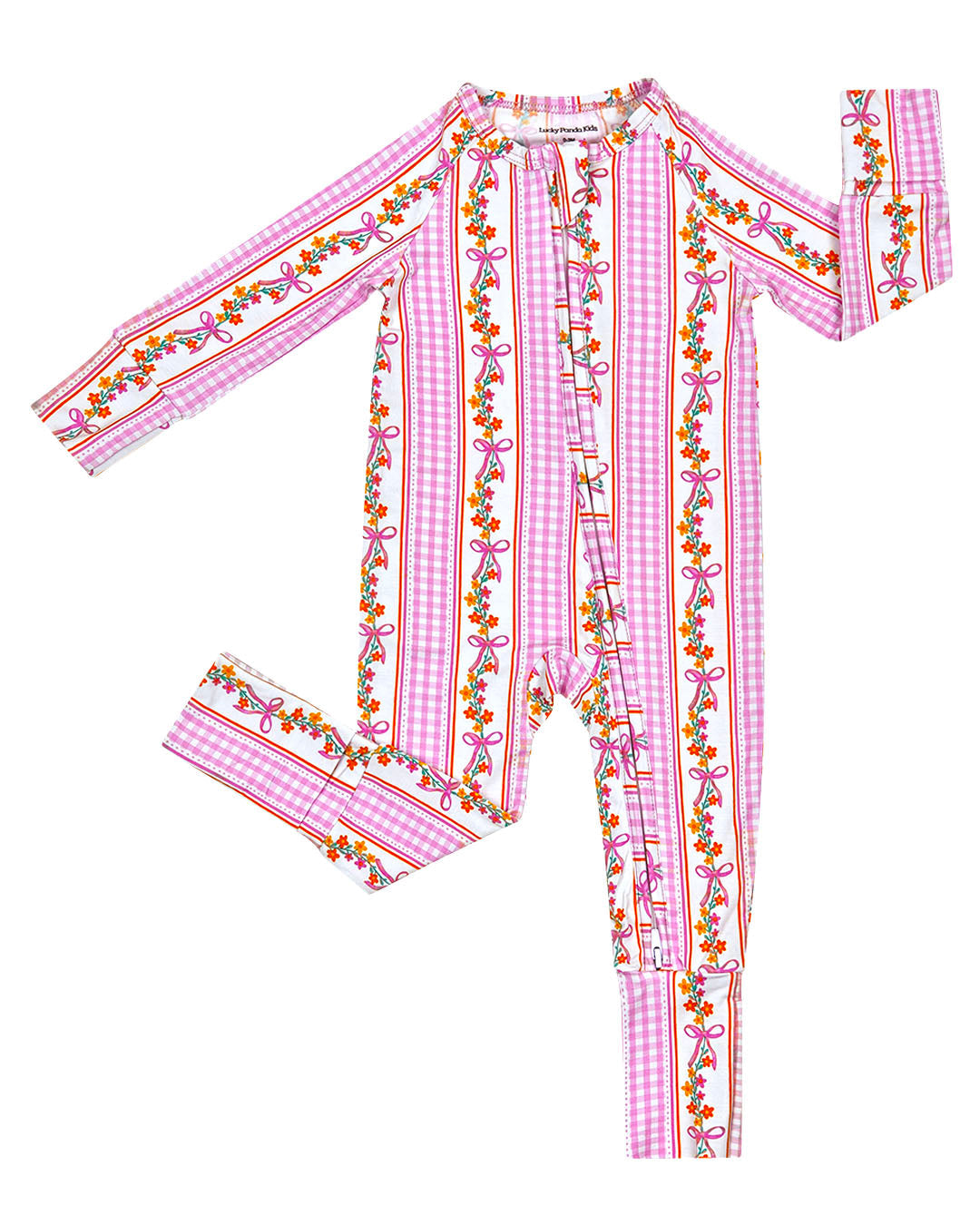 gingham vines bamboo pajamas // ZIPPY
