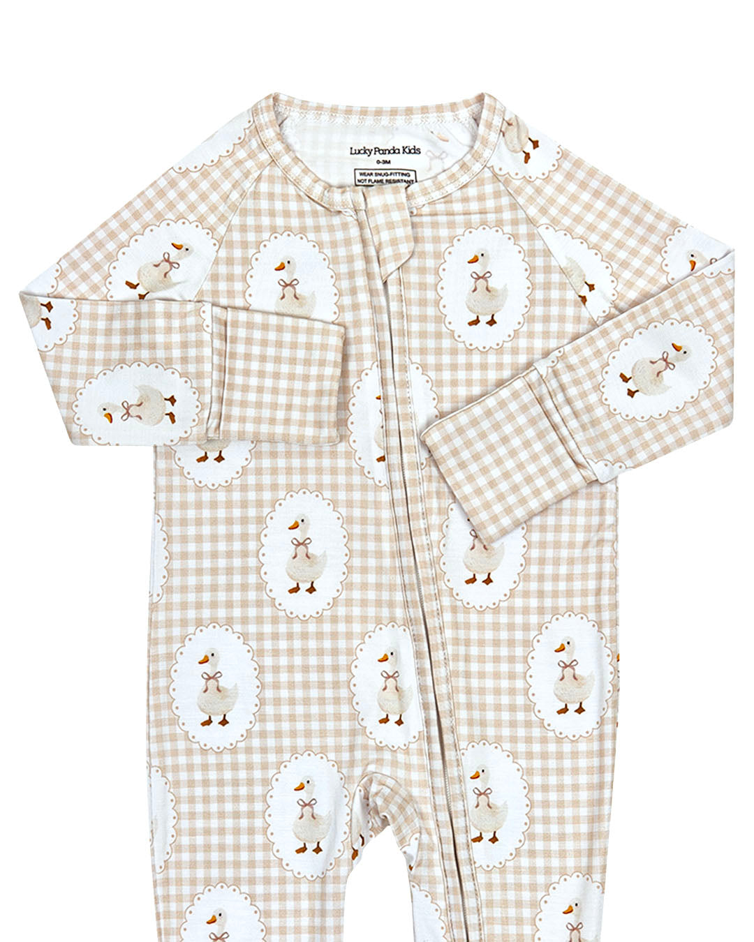 gingham goose bamboo pajamas // ZIPPY