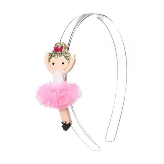 pink tutu ballerina headband